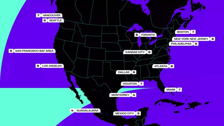 2026美加墨世界杯赛程揭晓,16球场举办104场比赛-第20张图片-ZBLOG 2026世界杯墨西哥球场分布_世界杯赛程_2026世界杯赛程安排