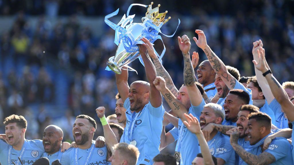 曼城1分力压利物浦，夺英格兰顶级联赛第6冠