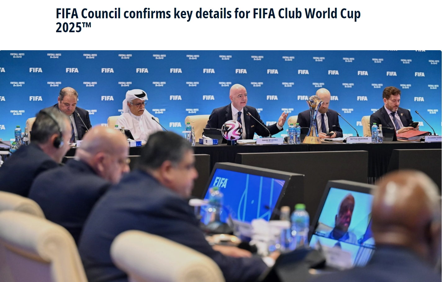 32队参赛！FIFA官方：首届俱乐部世界杯2025年6月15-7月13日举办-第1张图片-ZBLOG