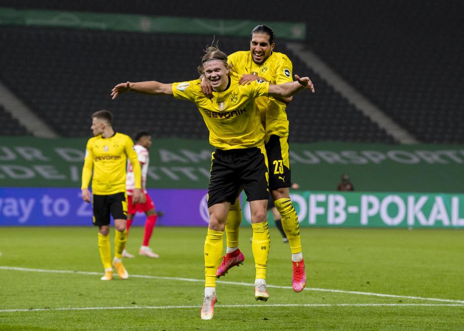 德国杯-哈兰德、桑乔各入两球 多特4-1莱比锡夺冠-第1张图片-ZBLOG