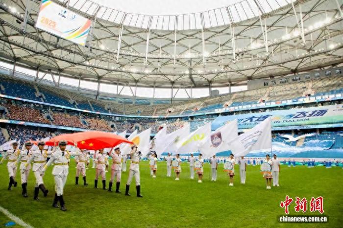 2025年国际大体联足球世界杯在辽宁大连开幕 24支球队展开激烈角逐