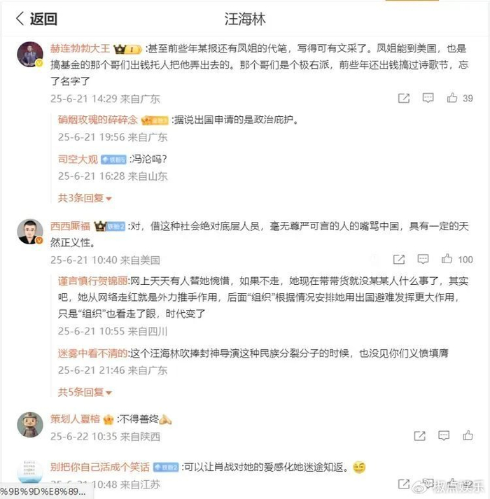 汪海林炮轰凤姐：一直都是恨国党的代言人、恶毒攻击中国的马前卒-第9张图片-ZBLOG
