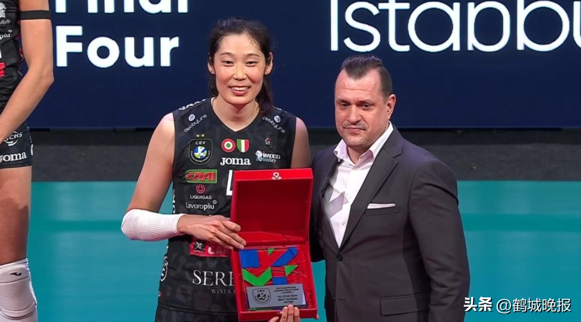 朱婷成就双圈全满贯!决赛17扣12中助科内卫冕,荣膺欧冠最佳主攻-第3张图片-ZBLOG 女排欧冠决赛 朱婷 最佳主攻 双圈全满贯_2025女排欧冠联赛视频直播