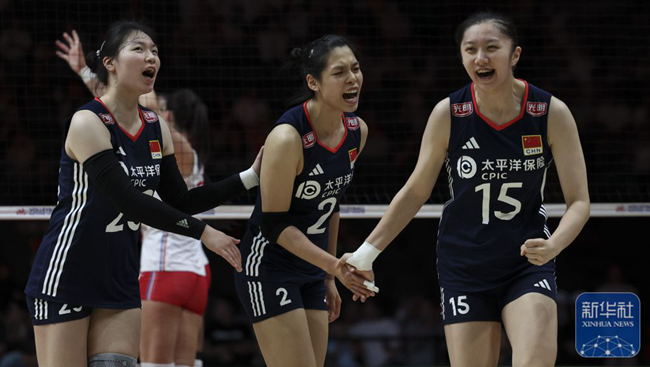 世联赛丨吴梦洁17分庄宇珊15分 中国女排3:0完胜法国女排