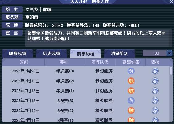 梦幻西游【′天天开心】再战【天龙会】，联赛巨头真就无法超越？-第2张图片-ZBLOG