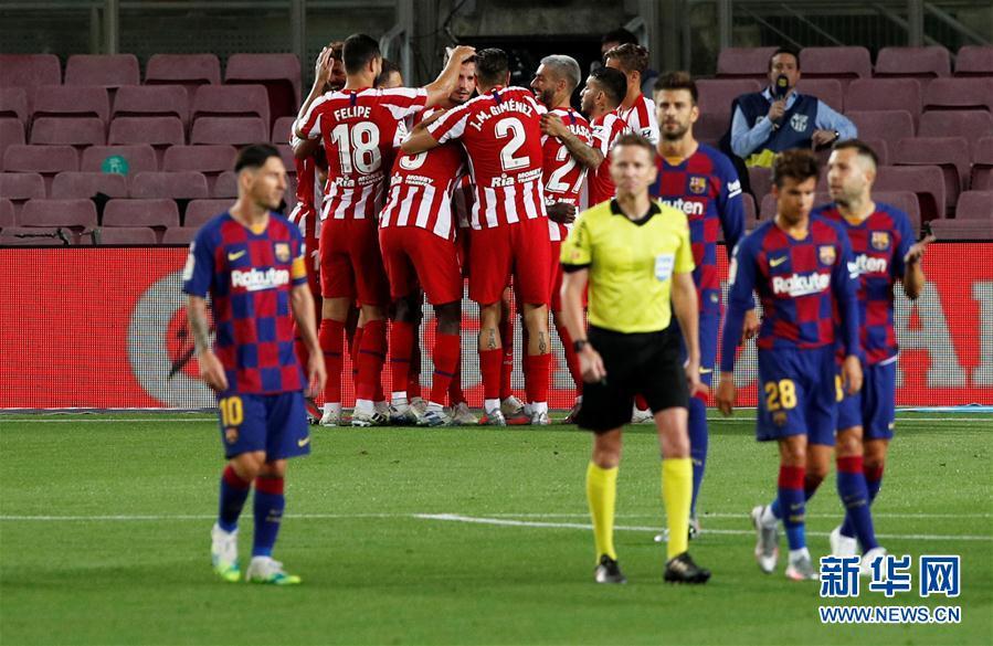 西甲：巴塞罗那平马德里竞技